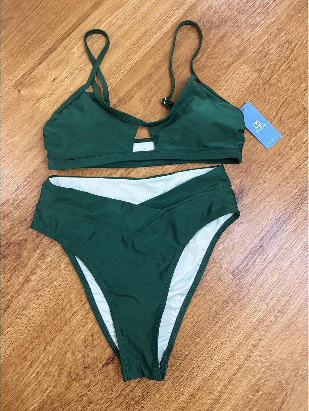 Cupshe- Small Green Bikini/Swimsuit